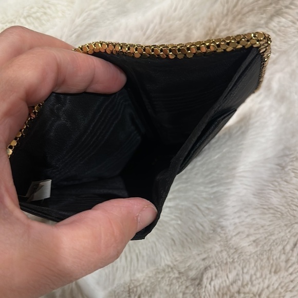 Whiting & Davis VINTAGE Gold Mesh Folded Wallet - Picture 5 of 9